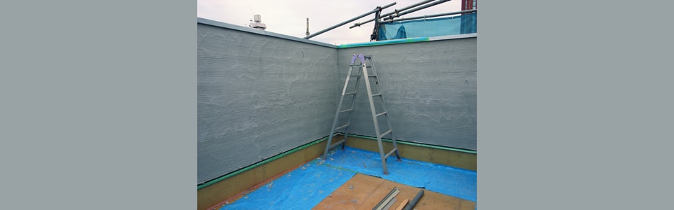 ルーフバルコニーモルタル下地